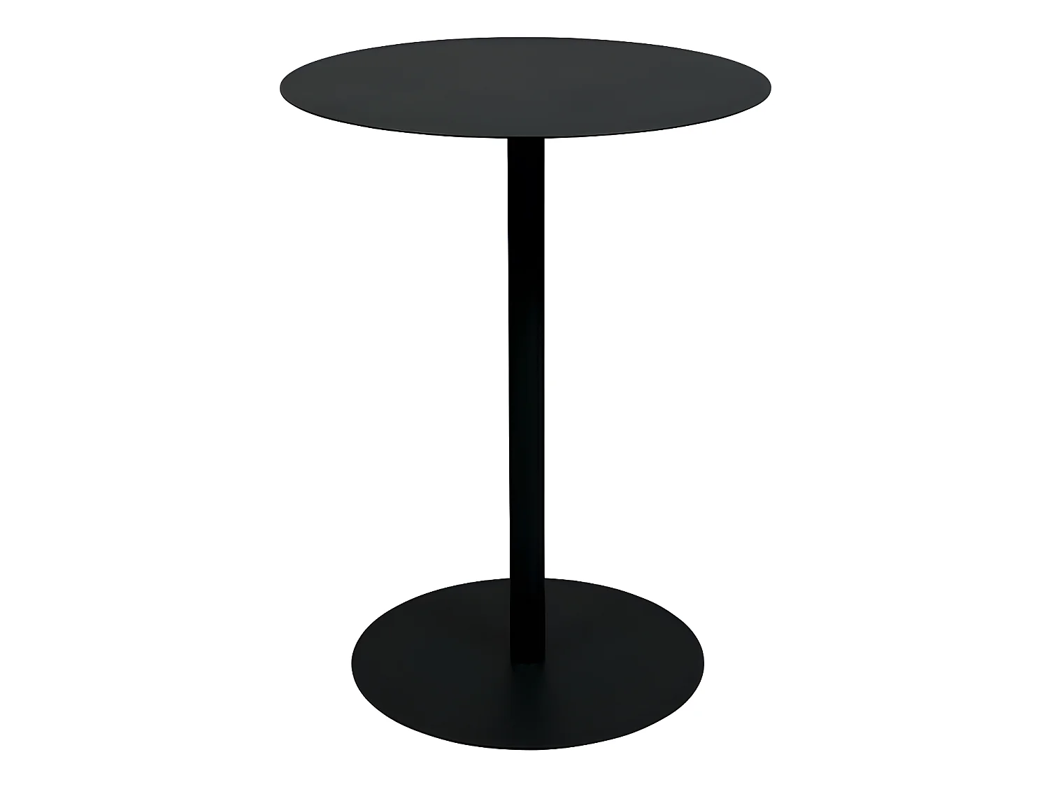 Snow - Table de bistrot ronde en métal ø57cm - Noir