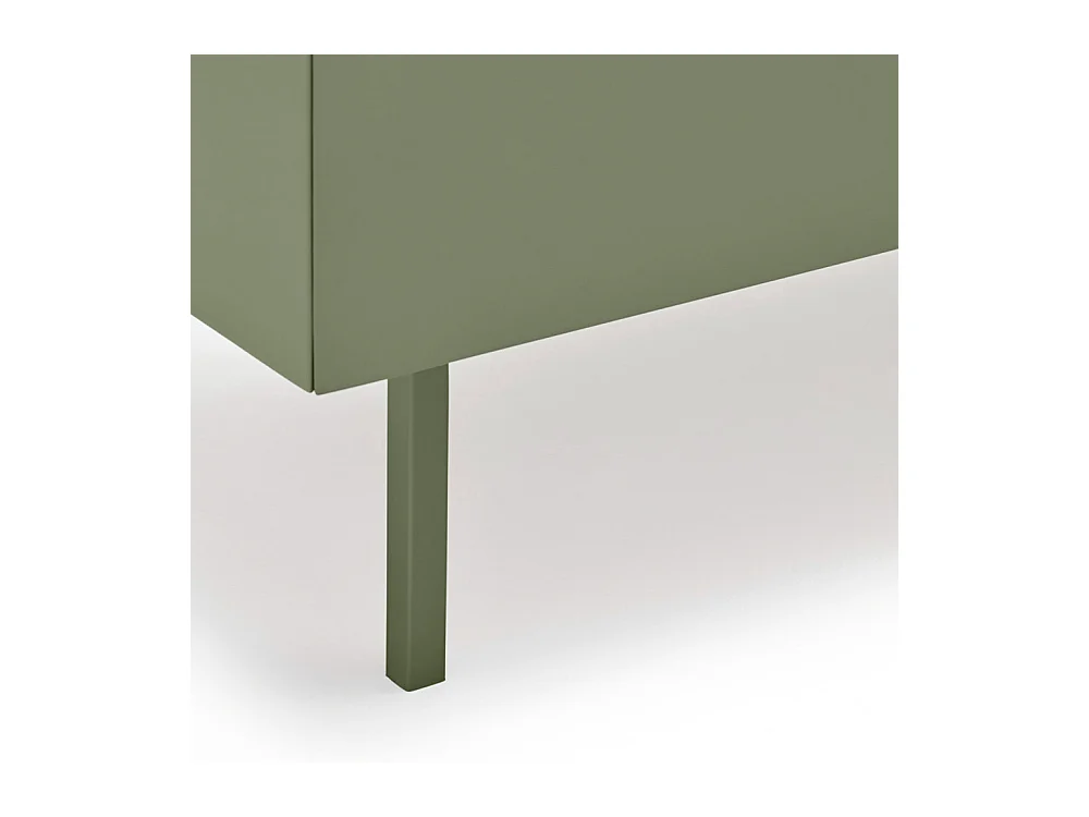 Arista - Buffet en bois 3 portes 3 tiroirs L110cm : Couleur - Vert amande