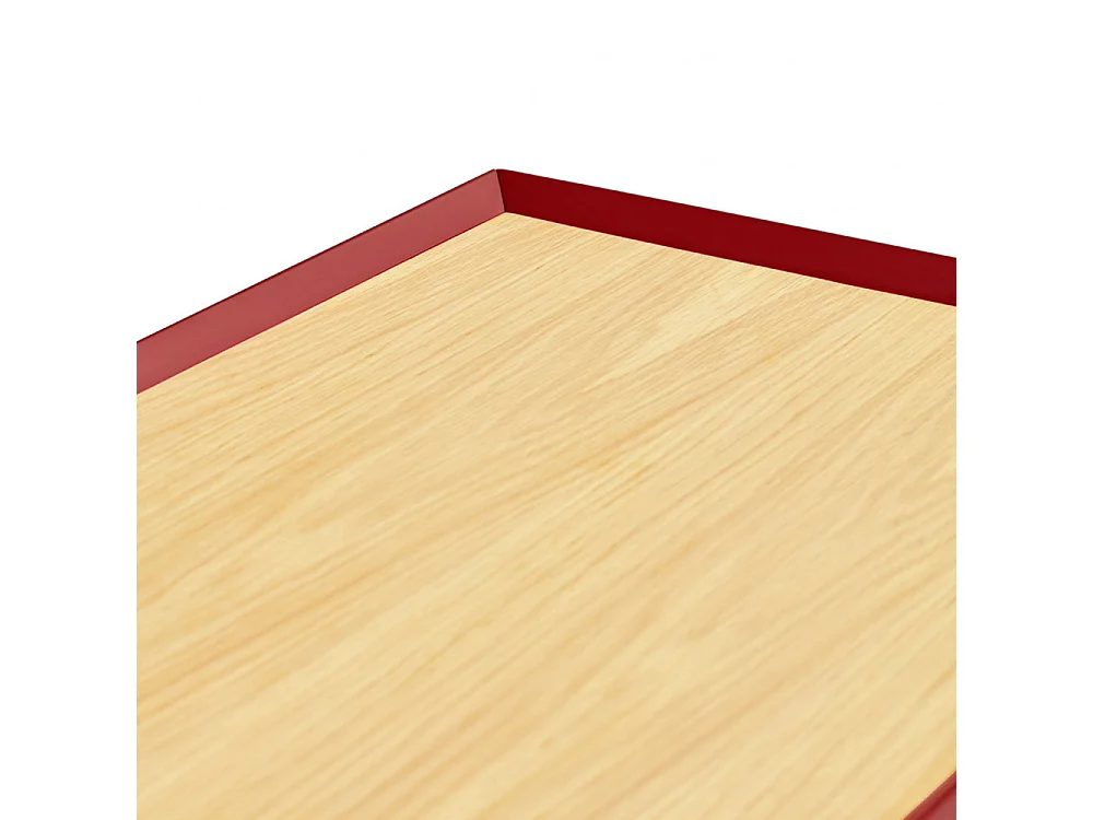 Arista - Buffet en bois 4 portes 3 tiroirs L165cm : Couleur - Rouge