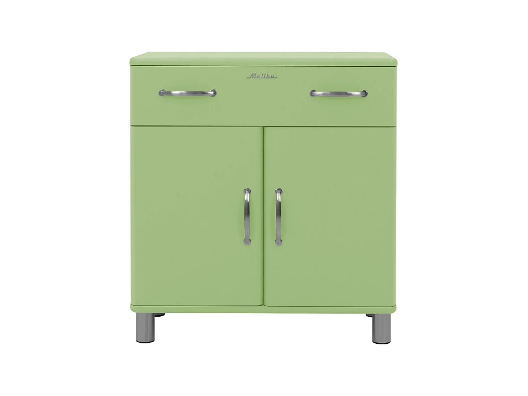 Malibu - Petit buffet vintage L86cm : Couleur - Vert