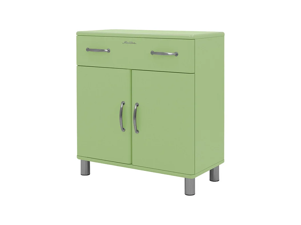 Malibu - Petit buffet vintage L86cm : Couleur - Vert