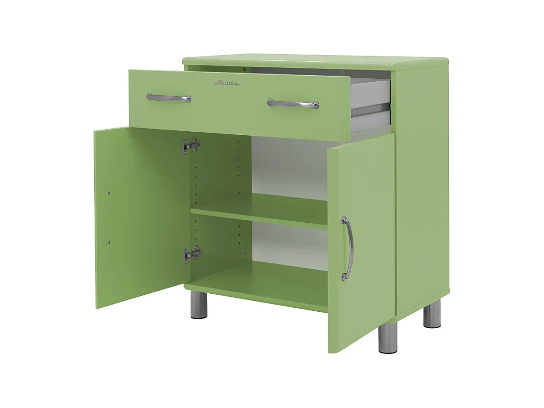 Malibu - Petit buffet vintage L86cm : Couleur - Vert