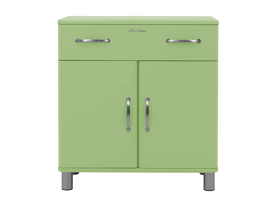 Malibu - Petit buffet vintage L86cm : Couleur - Vert