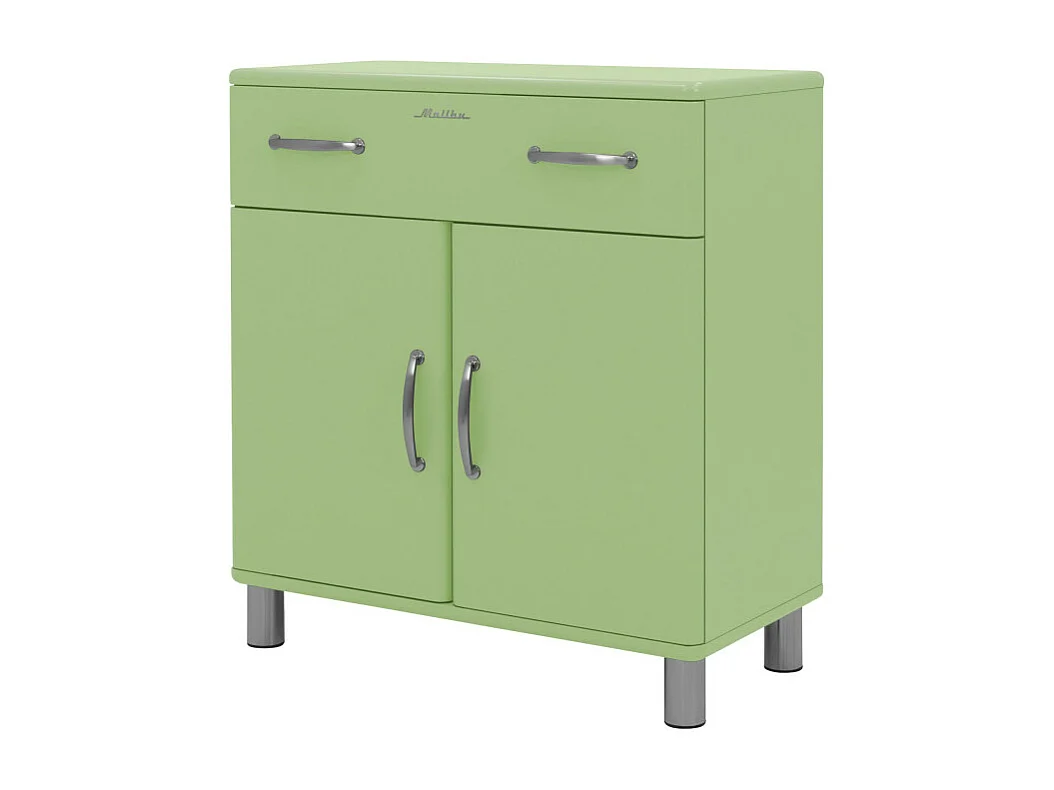 Malibu - Petit buffet vintage L86cm : Couleur - Vert
