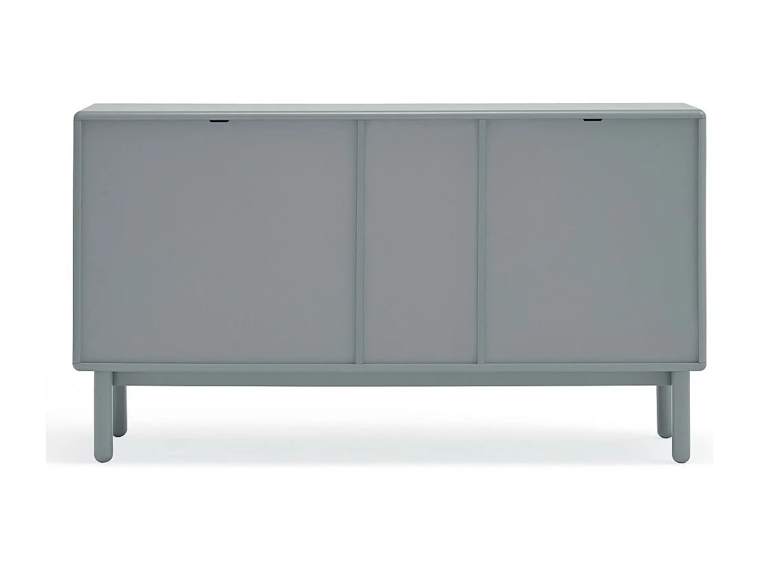 Corvo - Buffet 1 porte 3 tirois en bois L136,8cm : Couleur - Gris clair