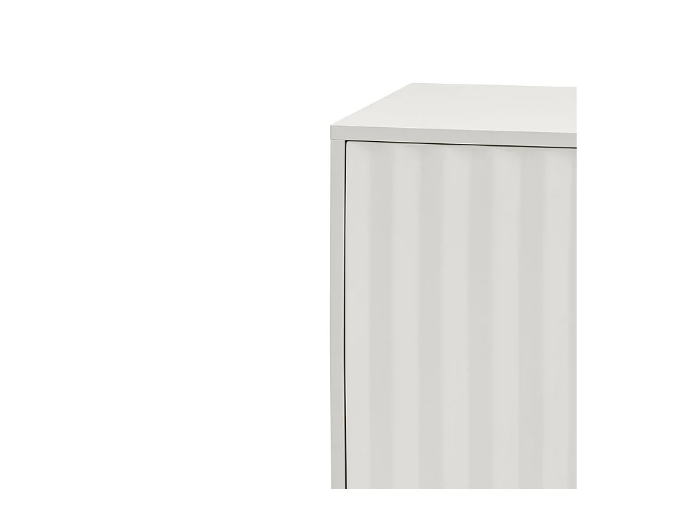 Sierra - Buffet en bois 4 portes 3 tiroirs L211cm : Couleur - Blanc