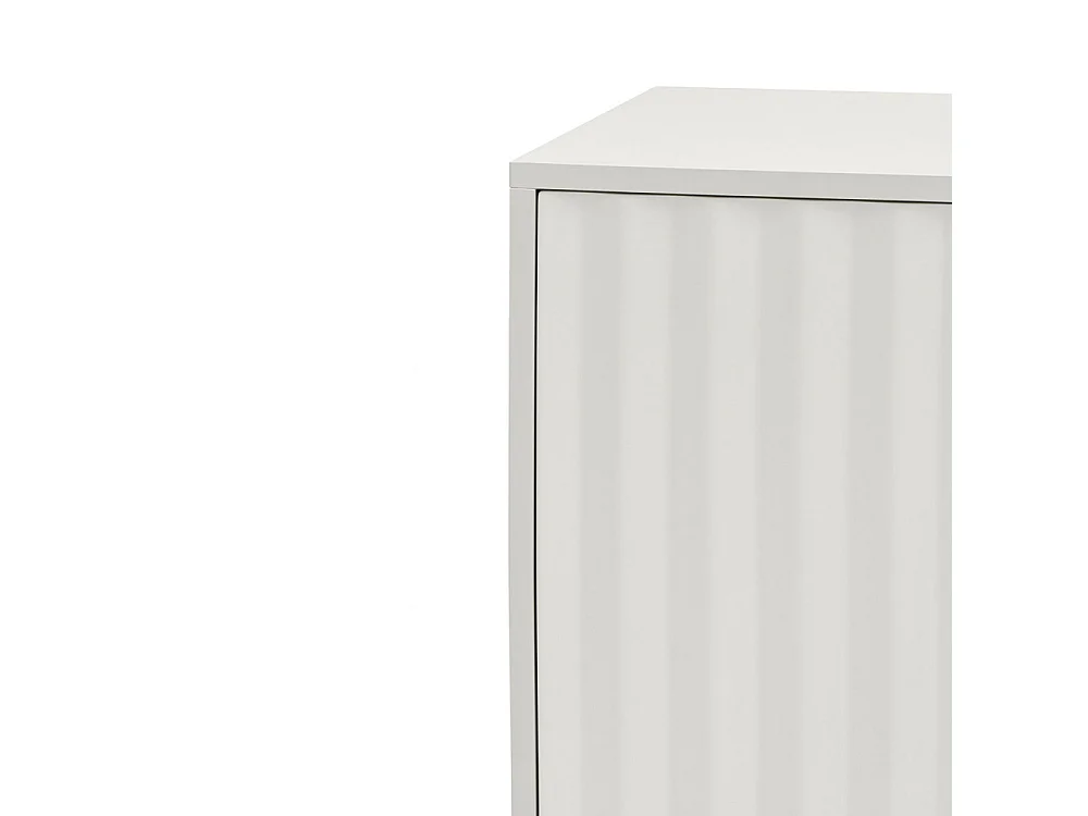 Sierra - Buffet en bois 4 portes 3 tiroirs L211cm : Couleur - Blanc