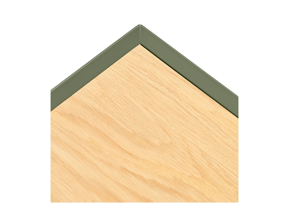 Arista - Buffet en bois 4 portes 3 tiroirs L165cm : Couleur - Vert amande