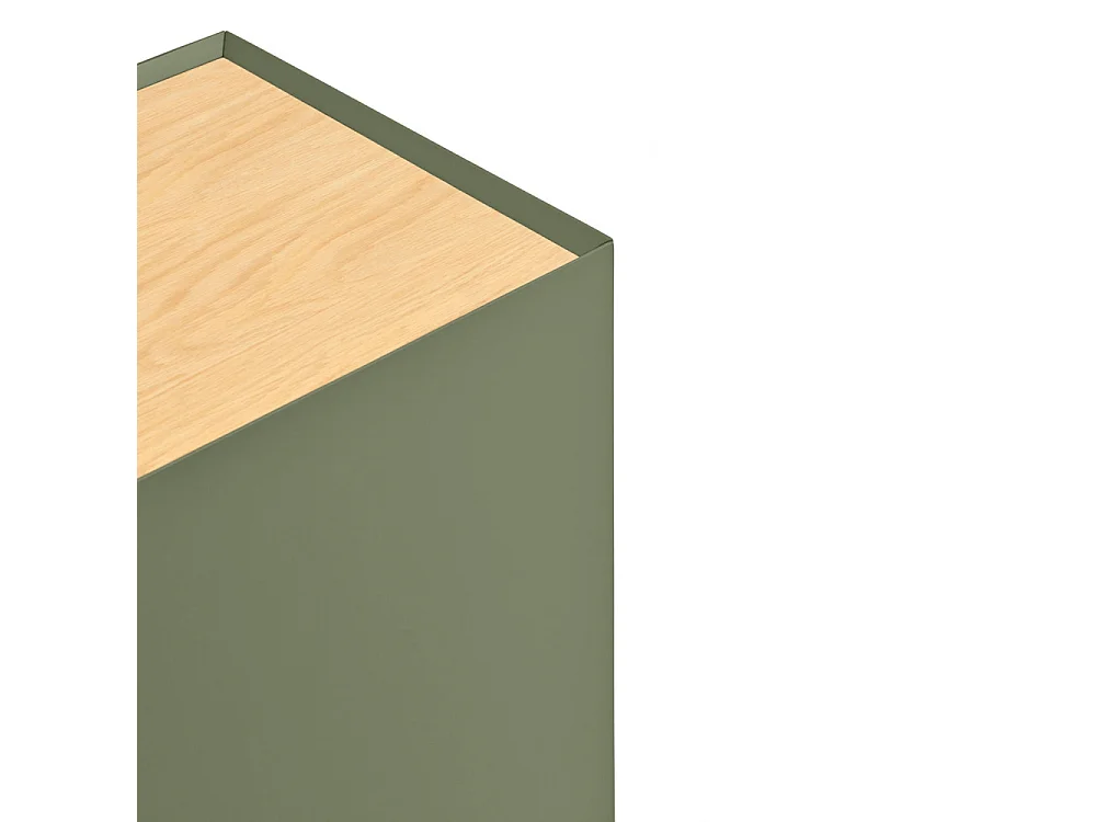 Arista - Buffet en bois 4 portes 3 tiroirs L165cm : Couleur - Vert amande