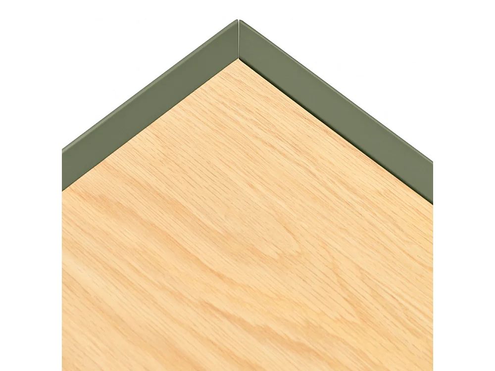 Arista - Buffet en bois 4 portes 3 tiroirs L165cm : Couleur - Vert amande