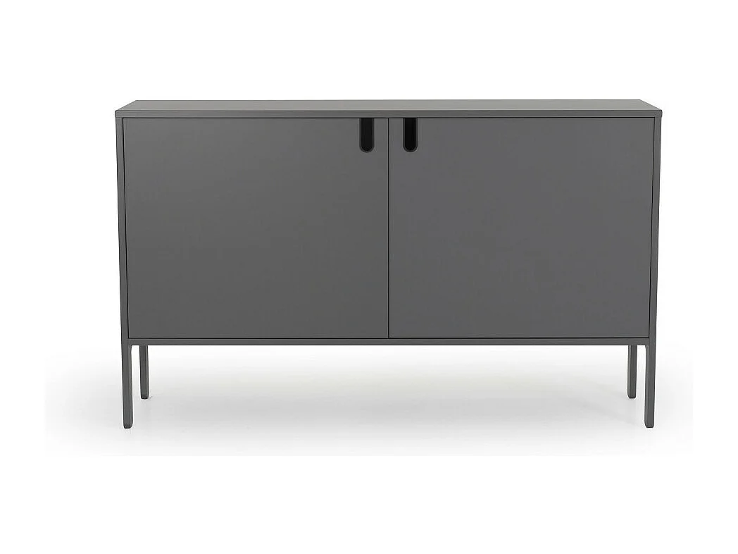 Uno - Buffet en bois 2 portes L148cm : Couleur - Gris anthracite