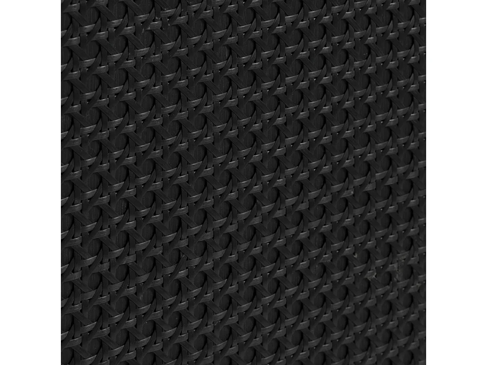 Rinto - Buffet 3 portes en bois et métal L140cm : Couleur - Noir