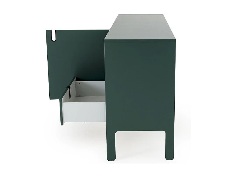 Uno - Buffet en bois 2 portes 3 tiroirs L171cm : Couleur - Vert kaki