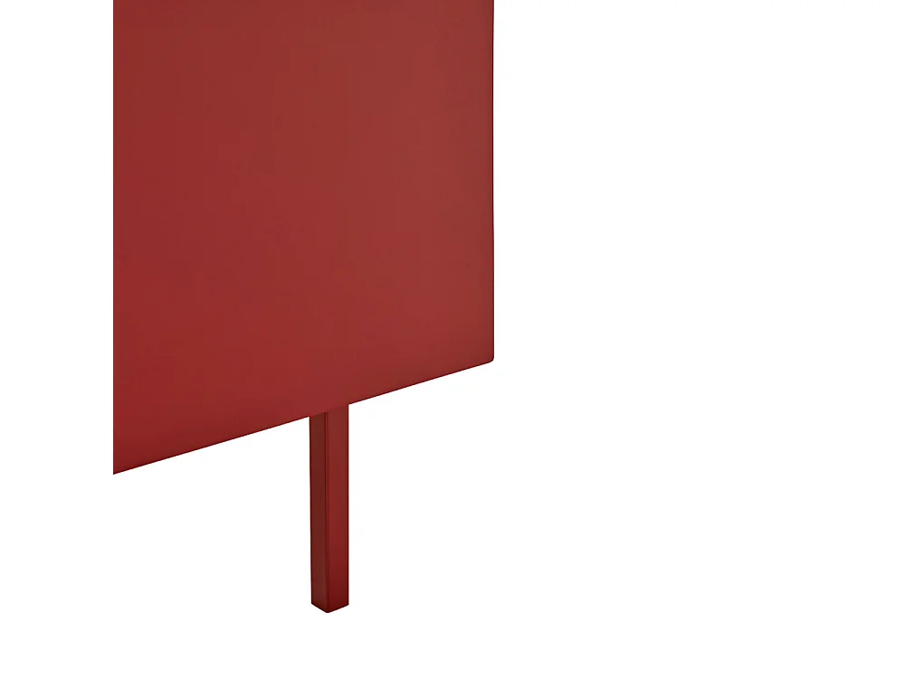 Arista - Buffet en bois 3 portes 3 tiroirs L110cm : Couleur - Rouge