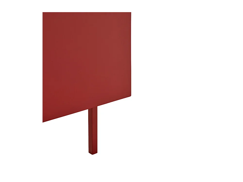 Arista - Buffet en bois 3 portes 3 tiroirs L110cm : Couleur - Rouge