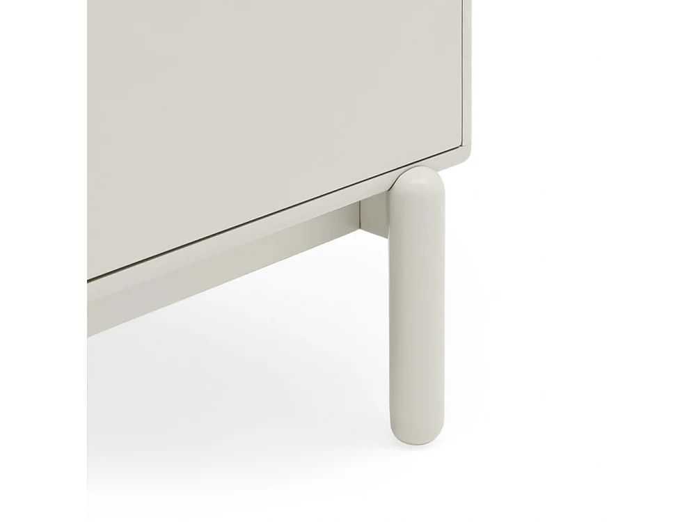 Corvo - Buffet 1 porte 6 tiroirs en bois L180cm : Couleur - Blanc