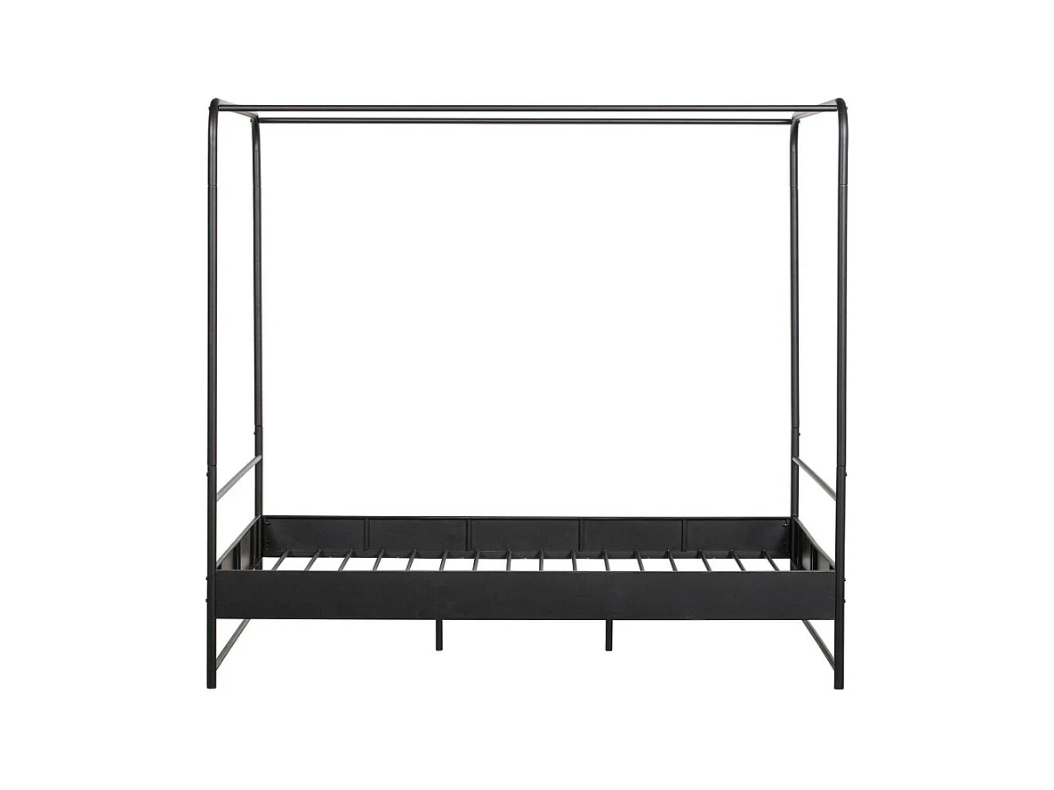 Bunk - Lit en métal 160x200cm - Noir
