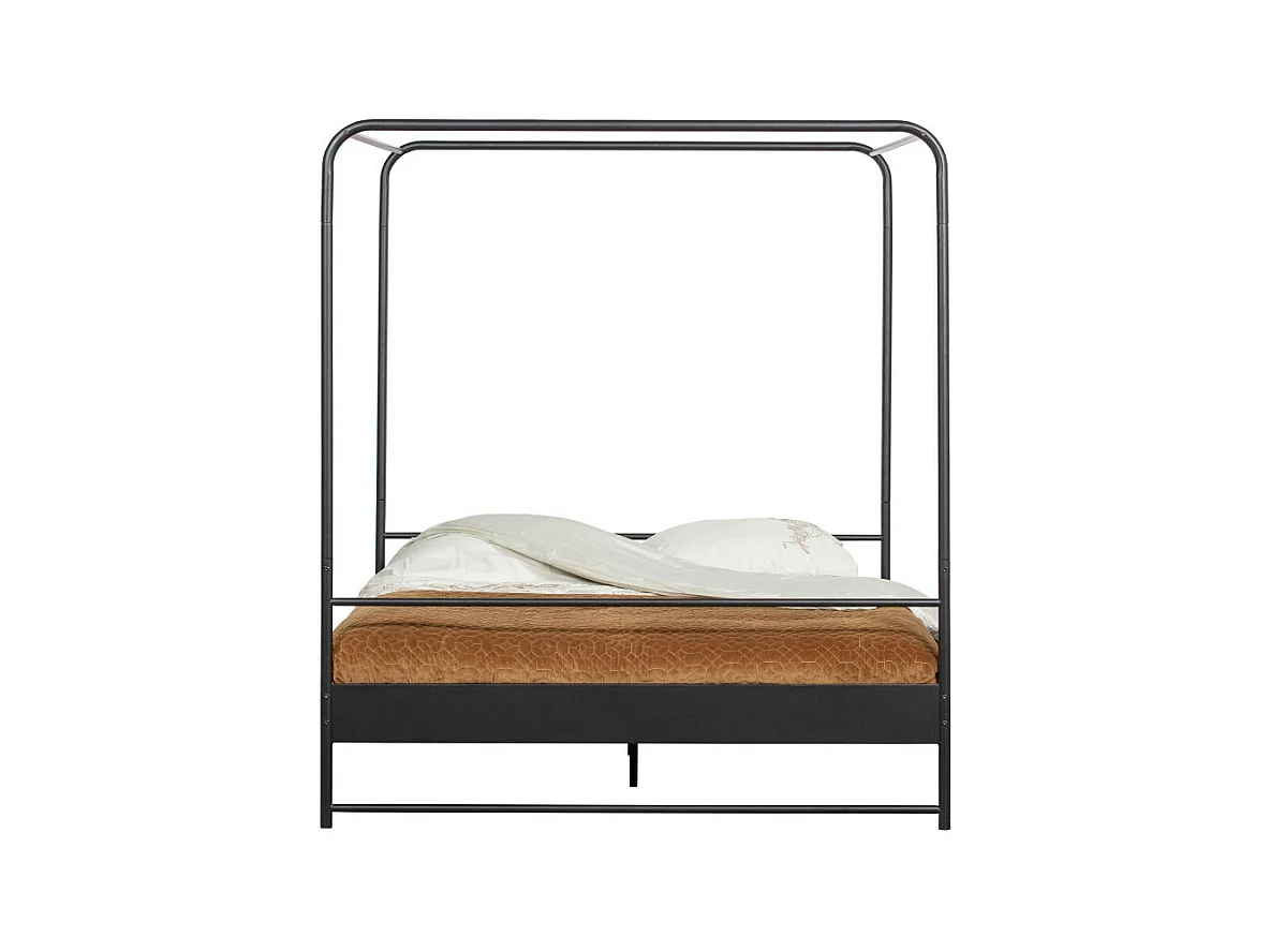 Bunk - Lit en métal 160x200cm - Noir