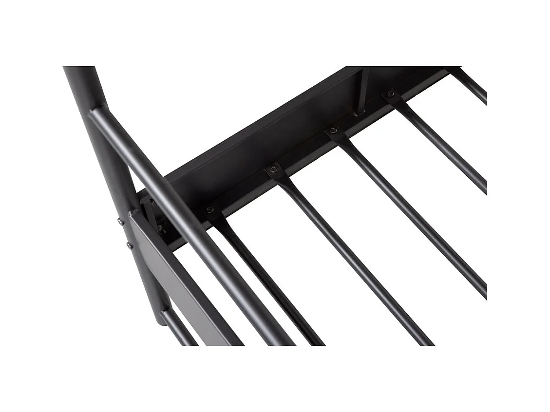 Bunk - Lit en métal 160x200cm - Noir