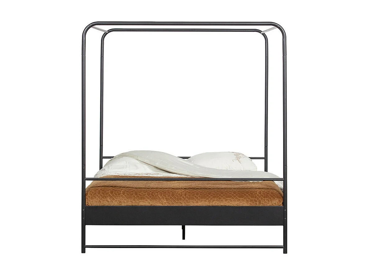 Bunk - Lit en métal 160x200cm - Noir