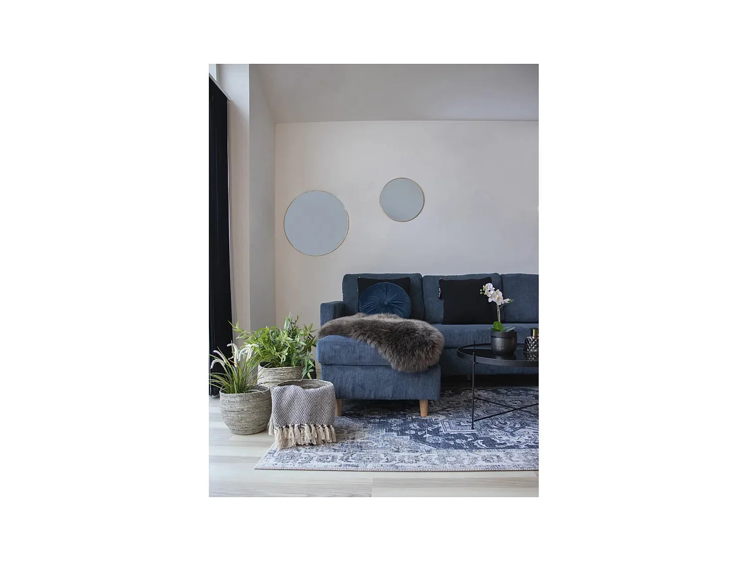 TIVOLI Set van 3 maiskolfmanden – Natuurlijk grijs