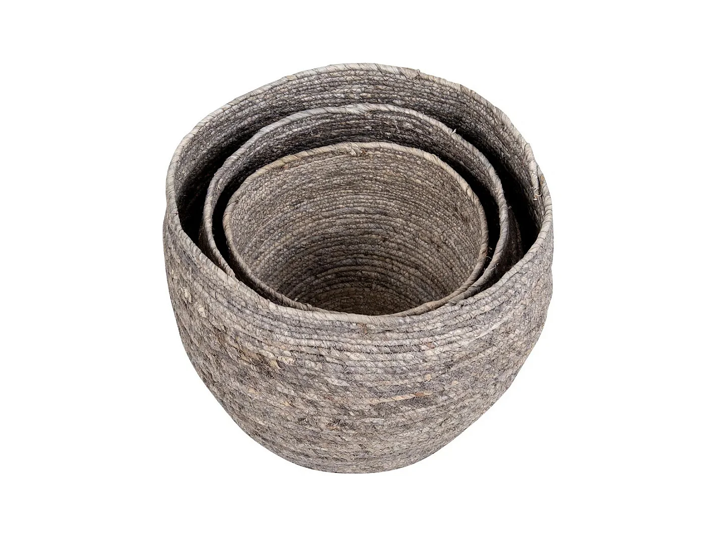 TIVOLI Set van 3 maiskolfmanden – Natuurlijk grijs