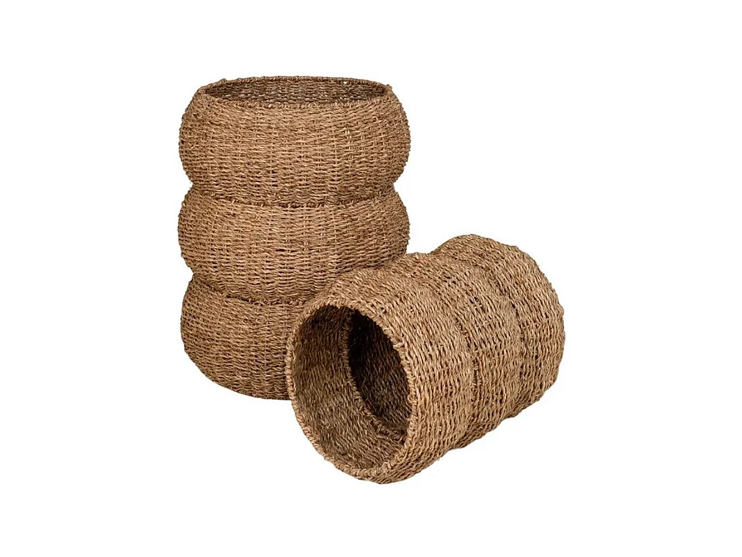 Sarbas Korb Ø25/35cm Satz von 2 natur.