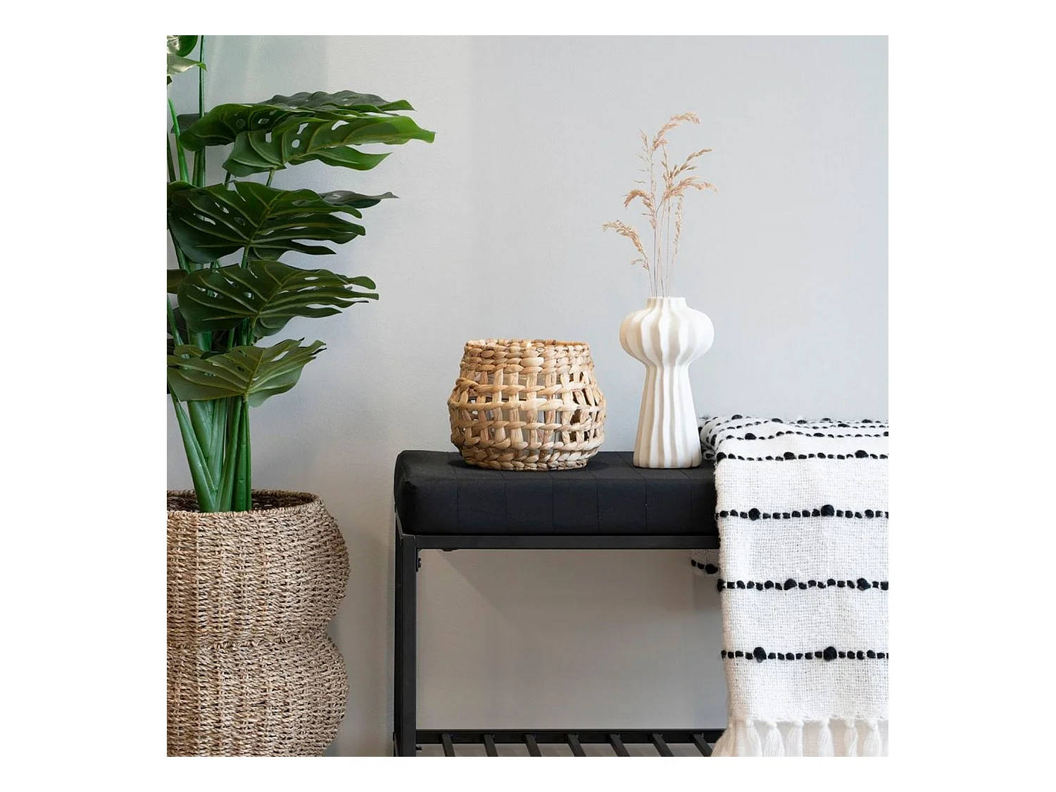 Sarbas Korb Ø25/35cm Satz von 2 natur.