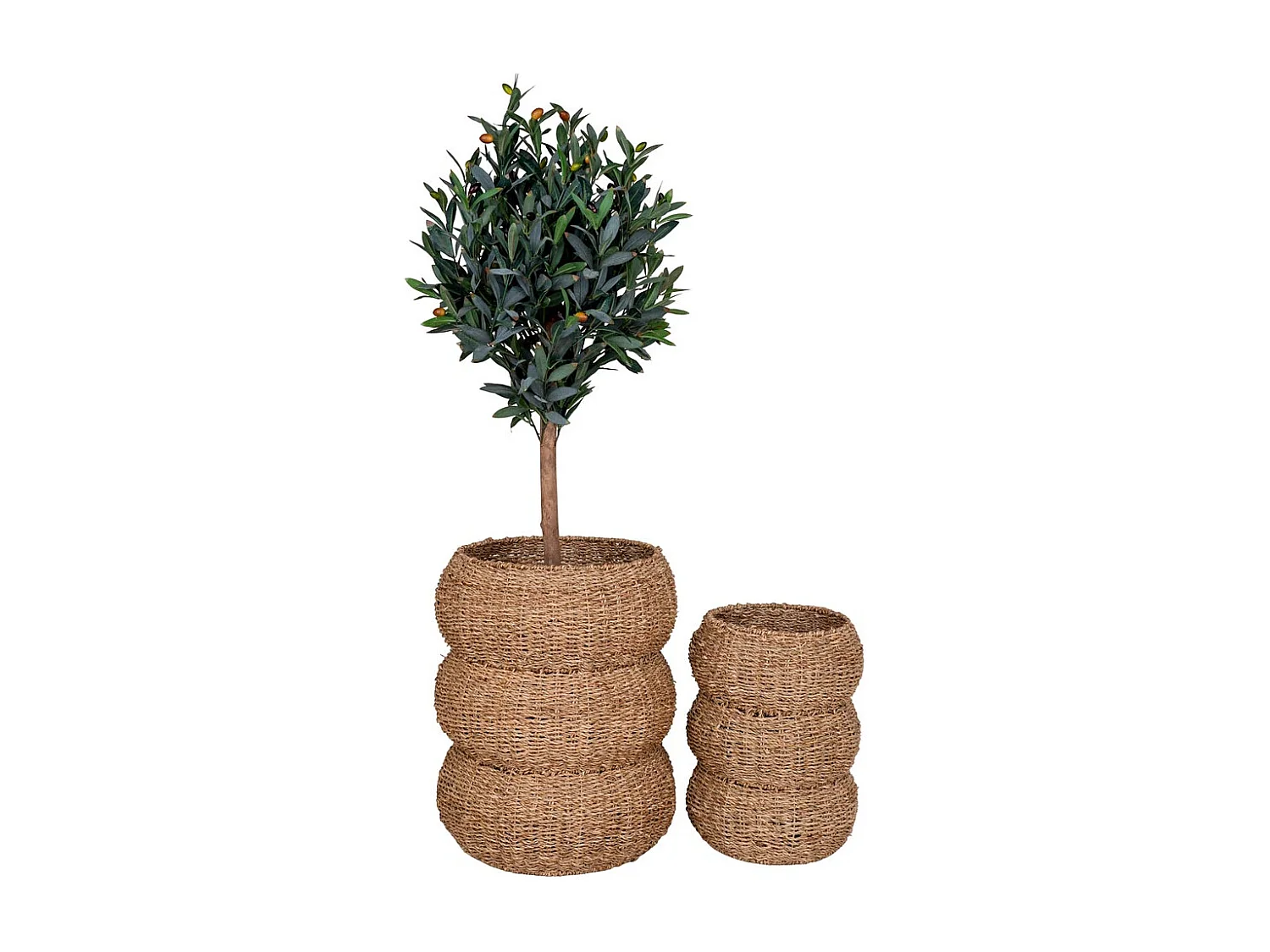Sarbas panier Ø25/35cm lot de 2 naturel.