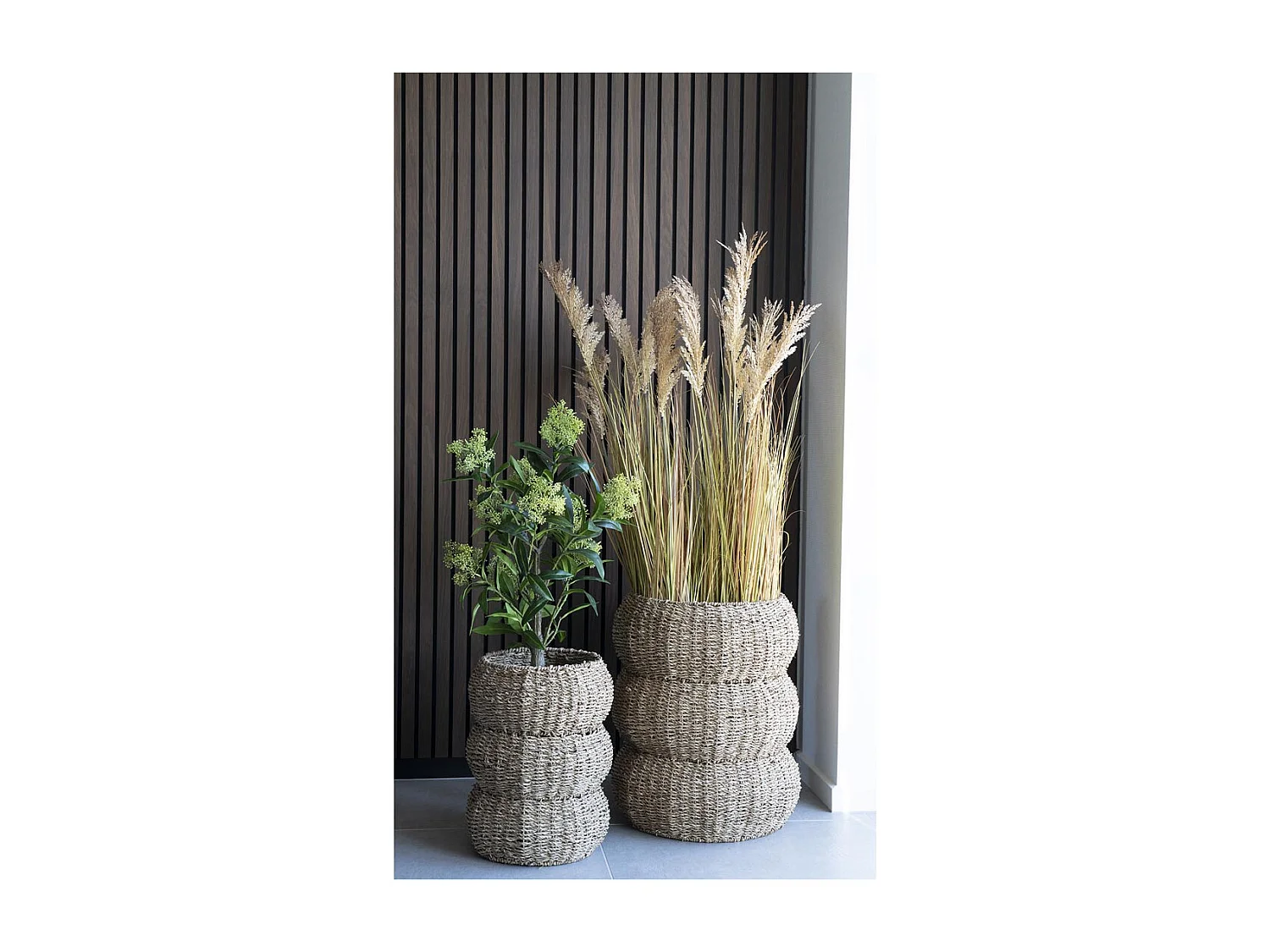 Sarbas panier Ø25/35cm lot de 2 naturel.