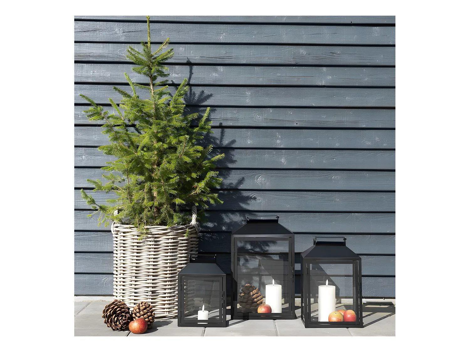 Indo - Lot de 2 paniers en rotin - Naturel