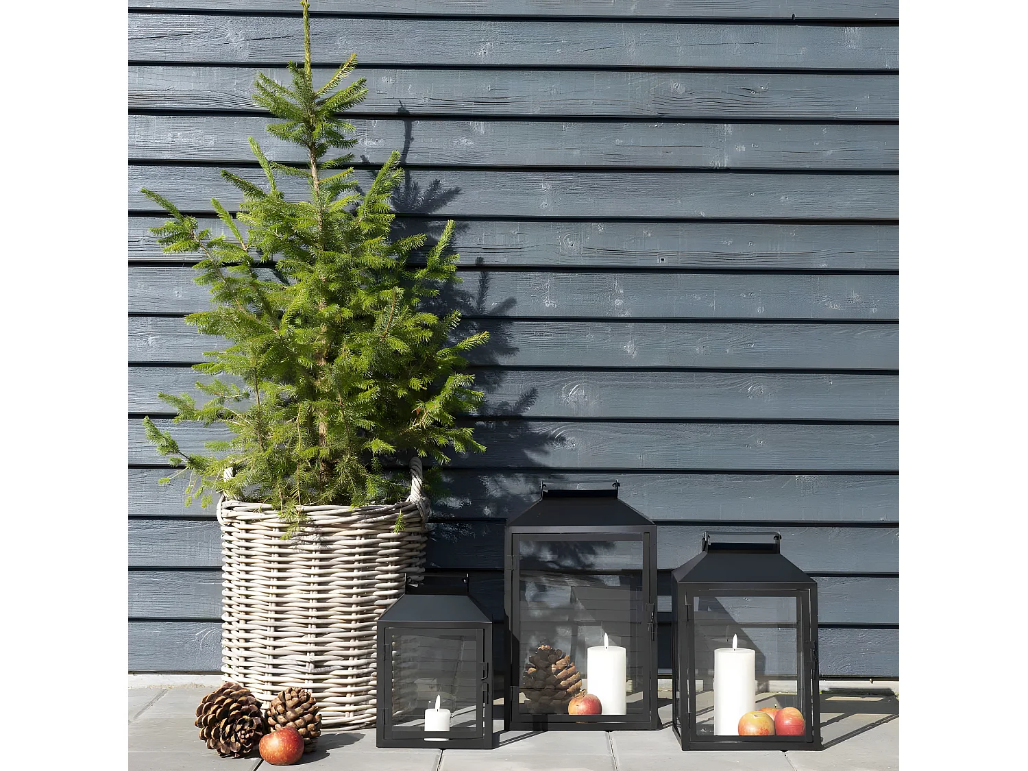 Indo - Lot de 2 paniers en rotin - Naturel