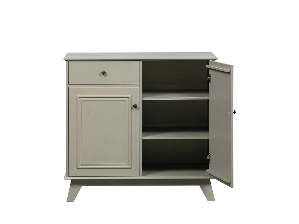 Armoire de rangement 2 portes et 1 tiroirs en pin LILY