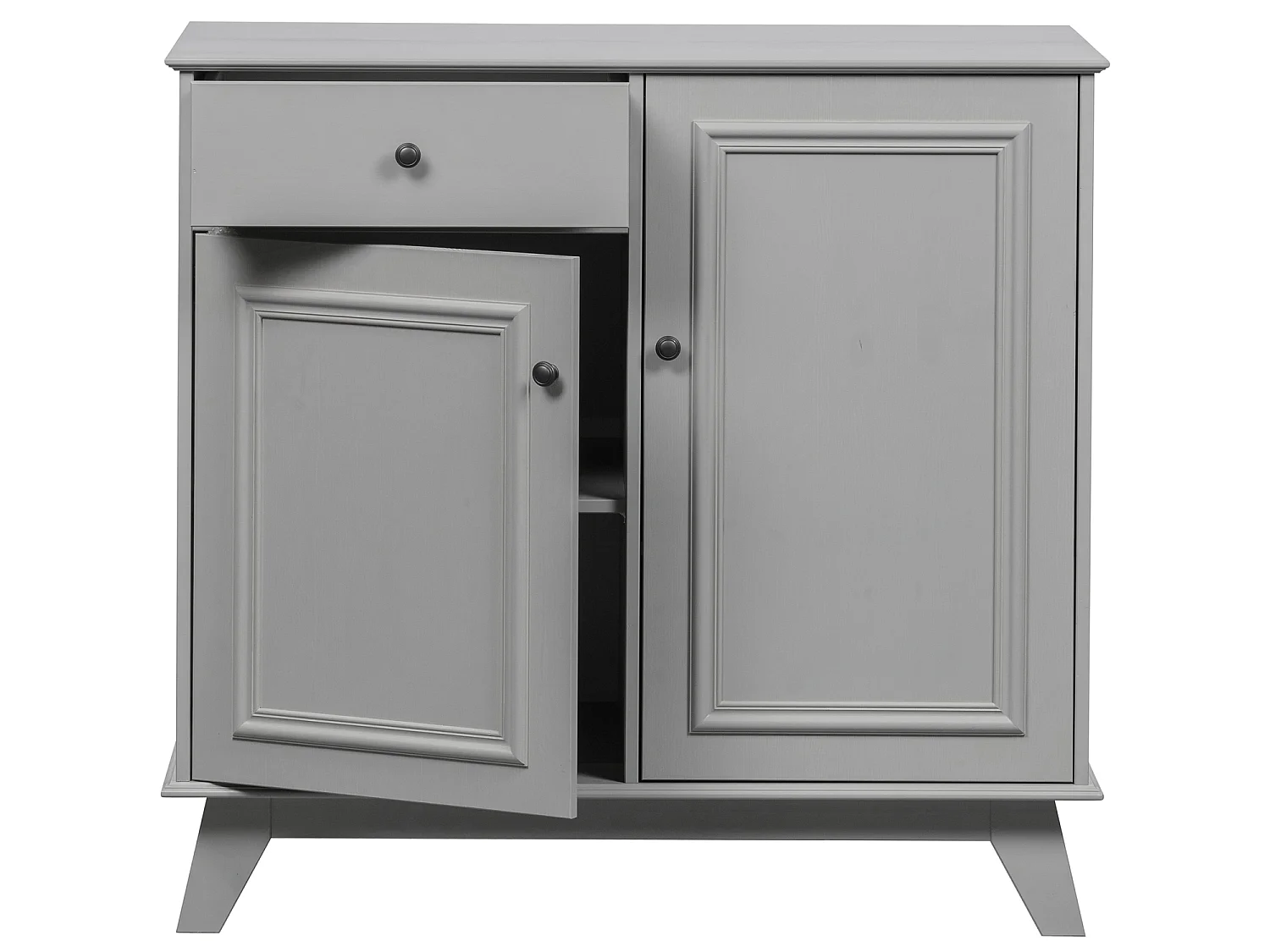 Armoire de rangement 2 portes et 1 tiroirs en pin LILY