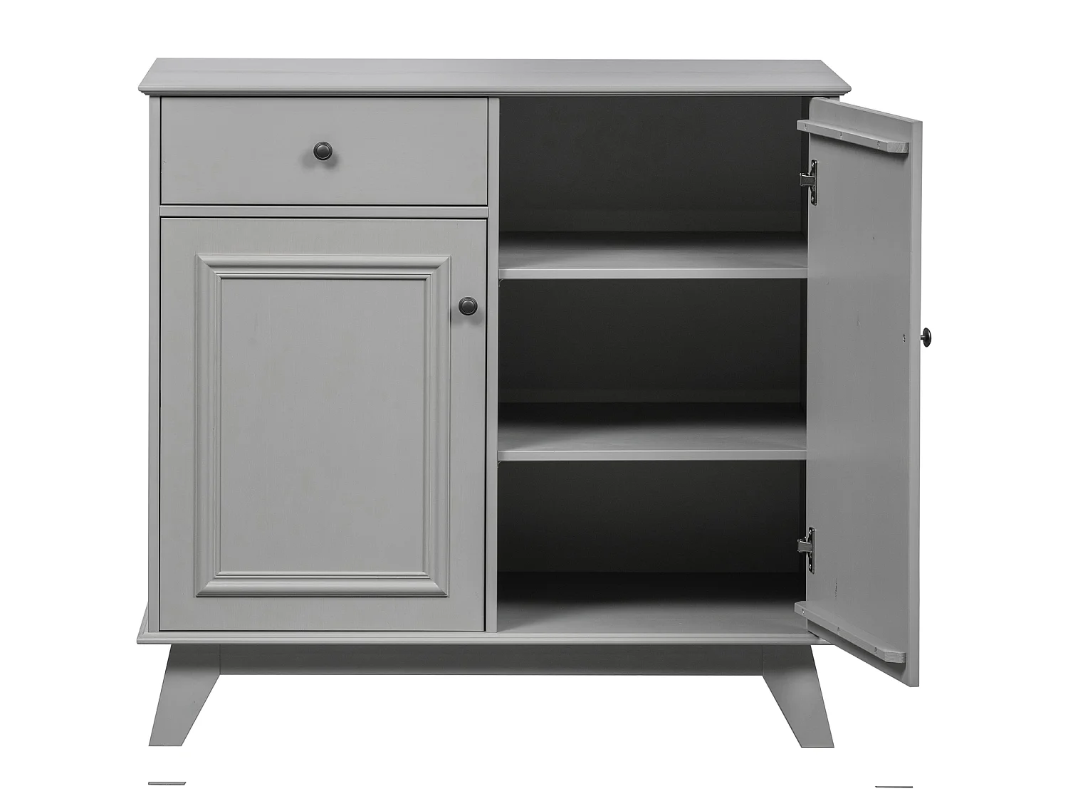Armoire de rangement 2 portes et 1 tiroirs en pin LILY