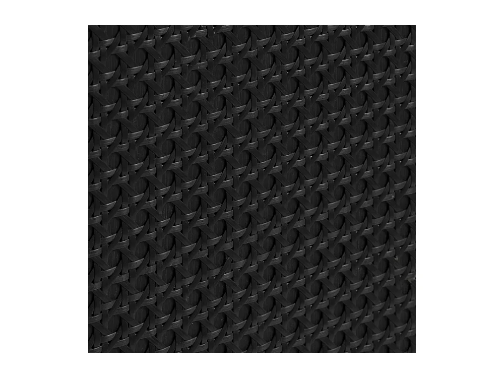 Rinto - Commode 3 tiroirs en bois et métal L80cm - Noir