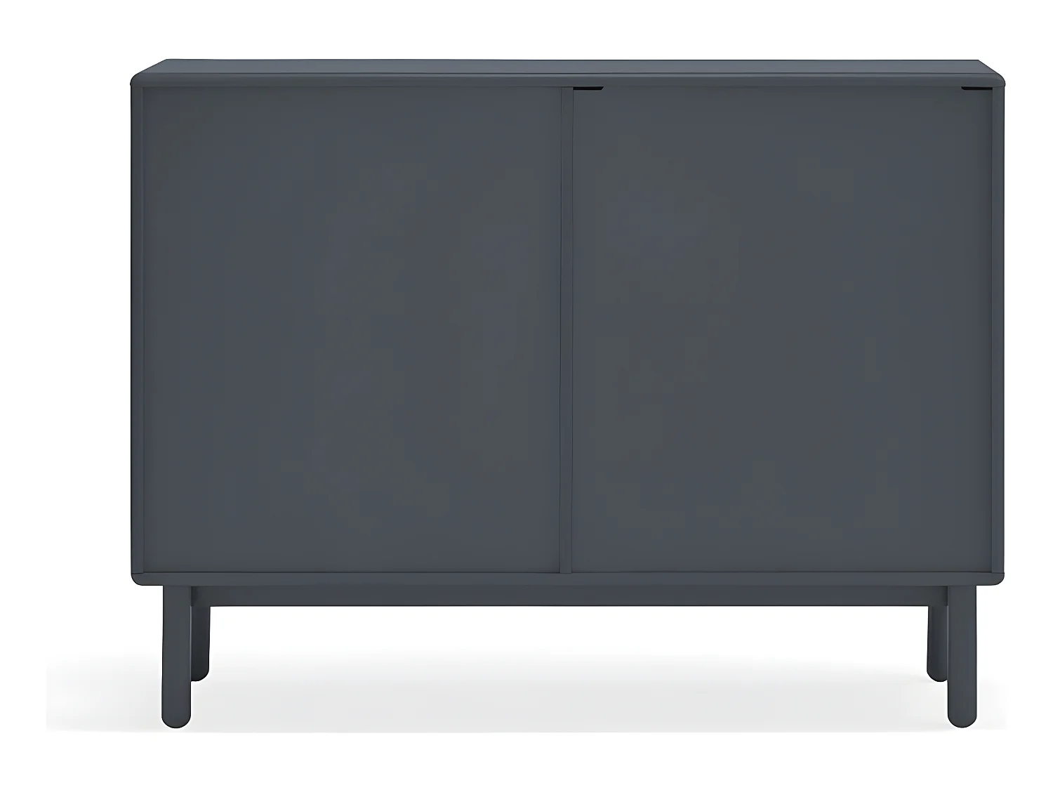 Corvo - Commode 7 tiroirs 1 niche en bois L120xH90cm - Gris anthracite
