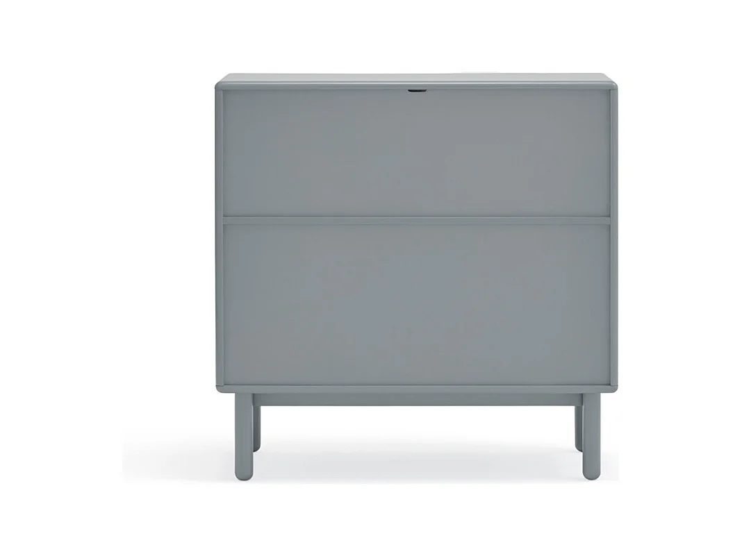 Perlgraue Kommode mit 4 Schubladen 90x40 cm