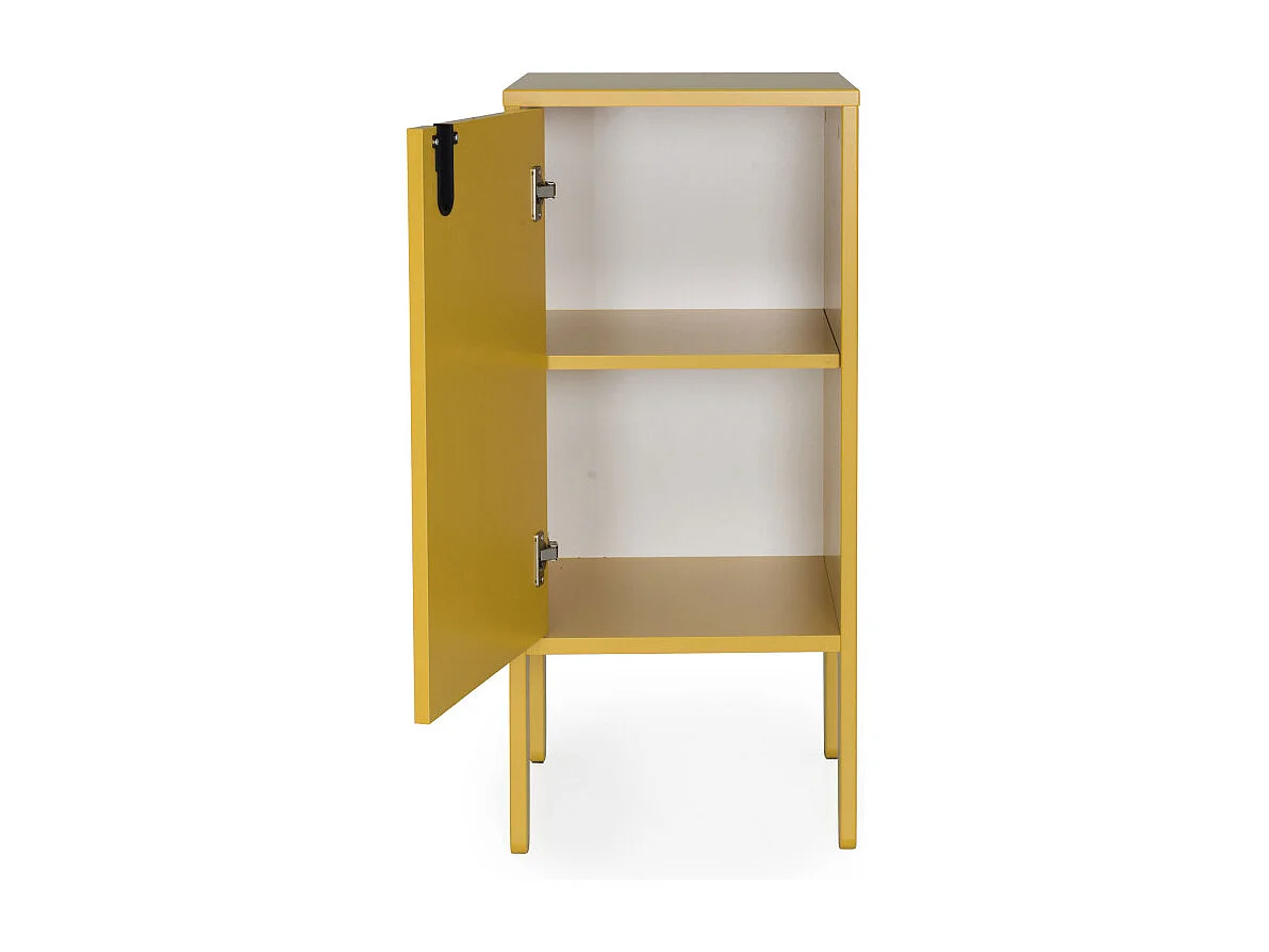 Uno - Petit meuble de rangement en bois H89cm : Couleur - Jaune moutarde