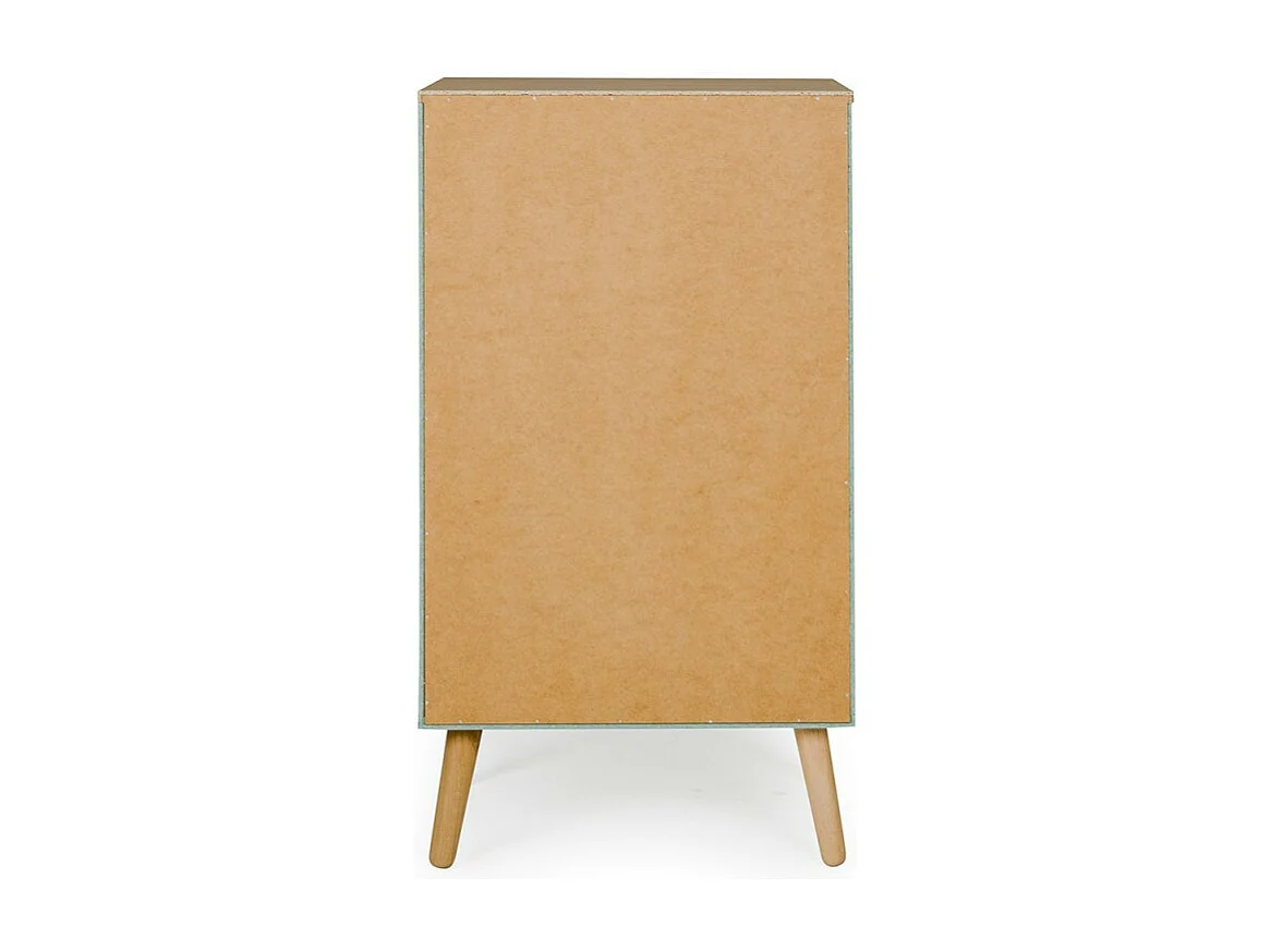 Dot - Petit meuble de rangement en bois 4 tiroirs H98cm - Couleur - Vert d'eau