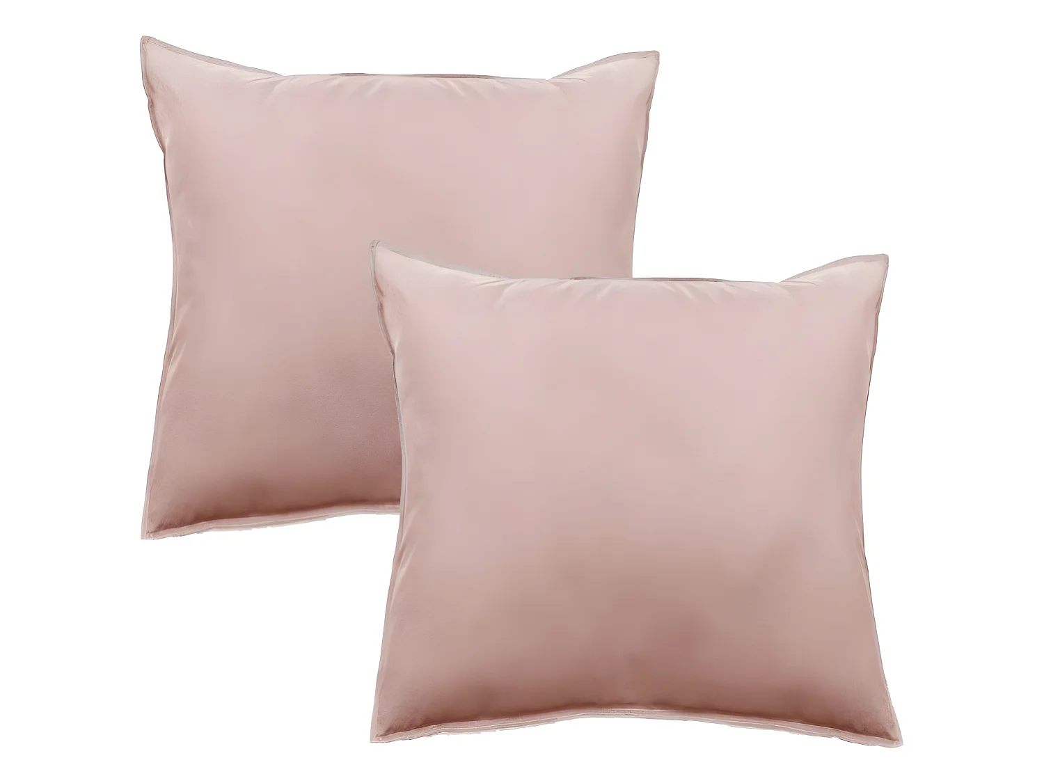 Lot de 2 taies d'oreiller Palace pur coton teint lavé 63 fils/cm² Vent du sud