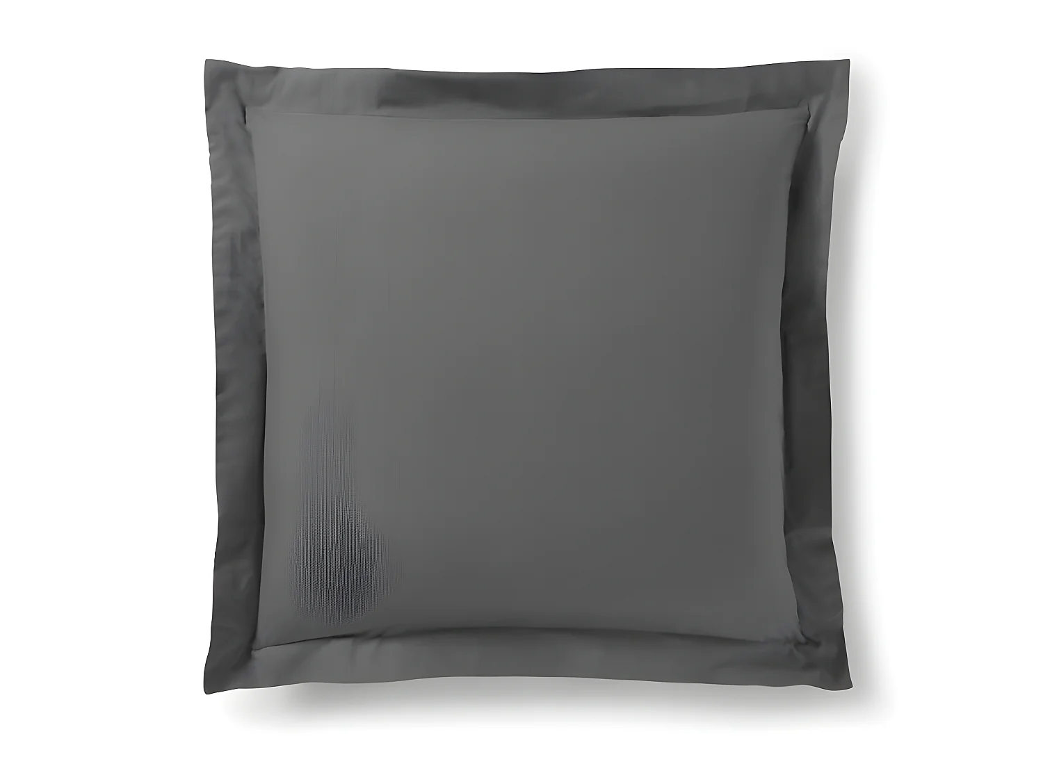 Taie d'oreiller 63 x 63 cm / 100% coton 57 fils/cm² - Anthracite