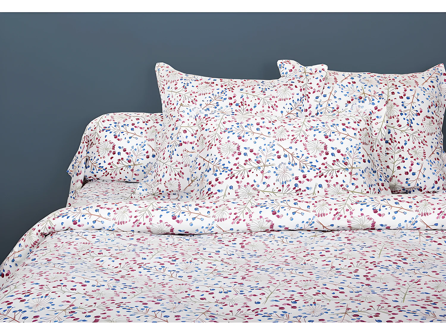 Taie de traversin 100% "Satin de coton Peigné" / 80 fils /cm²