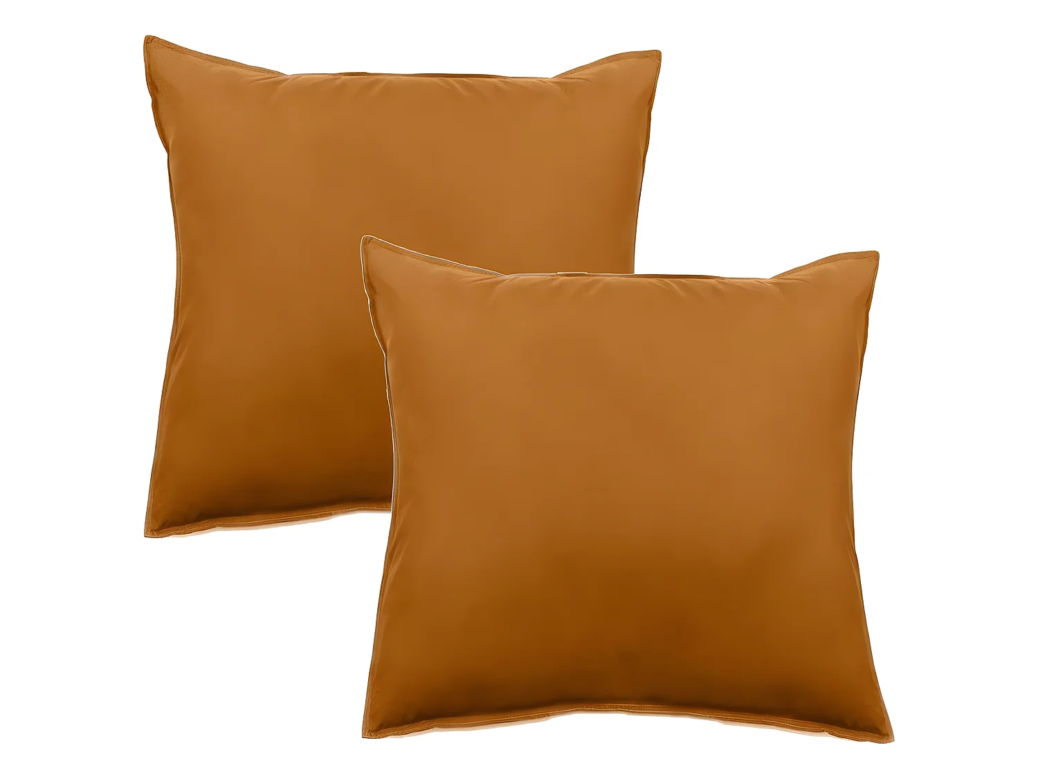 Lot de 2 taies d'oreiller Palace pur coton teint lavé 63 fils/cm² Vent du sud