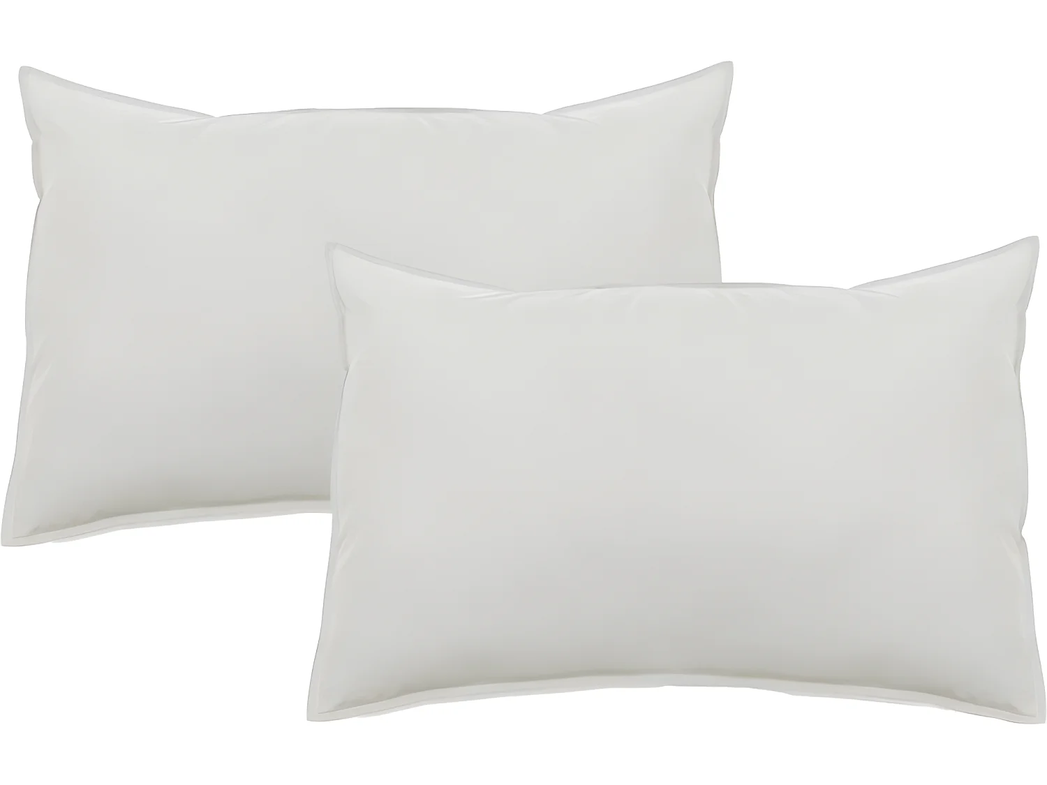 Lot de 2 taies d'oreiller Palace pur coton teint lavé 63 fils/cm² Vent du sud