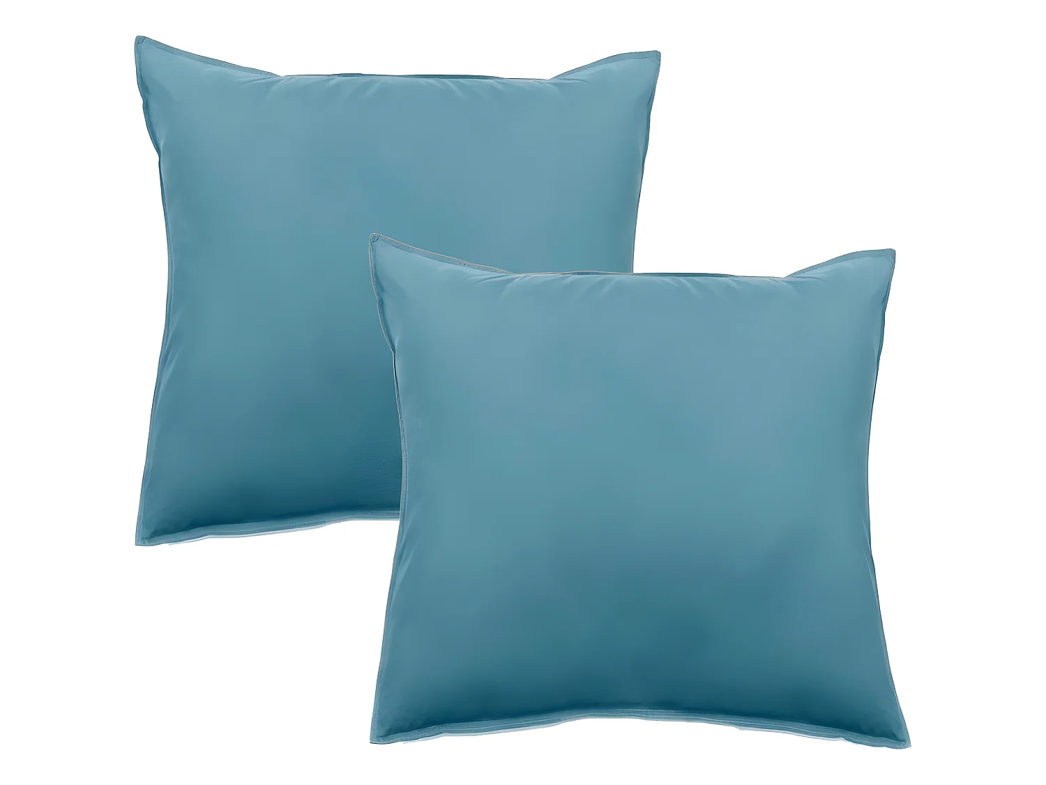 Lot de 2 taies d'oreiller Palace pur coton teint lavé 63 fils/cm² Vent du sud