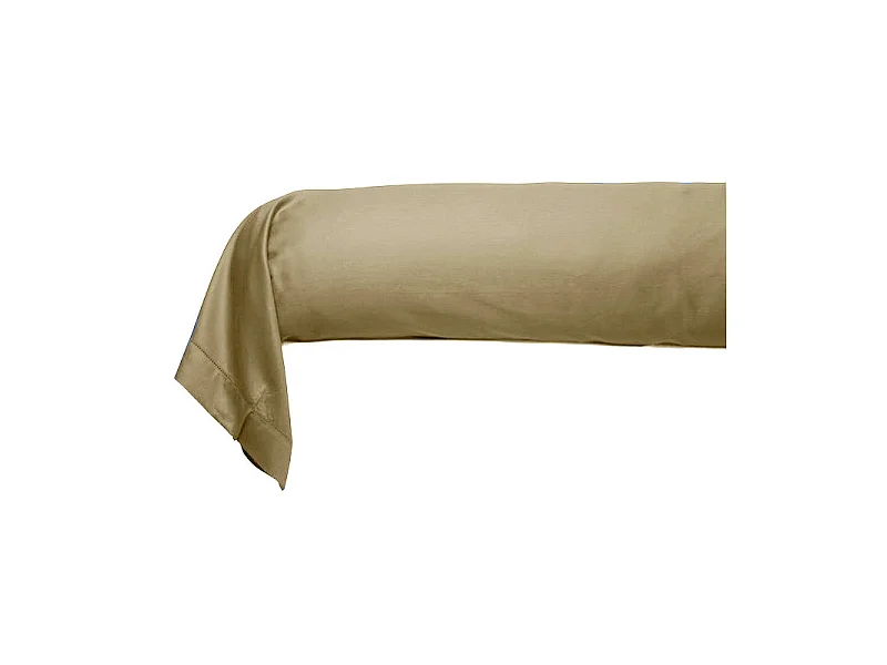 Taie de traversin 100% "Satin de coton Peigné" / 80 fils /cm²