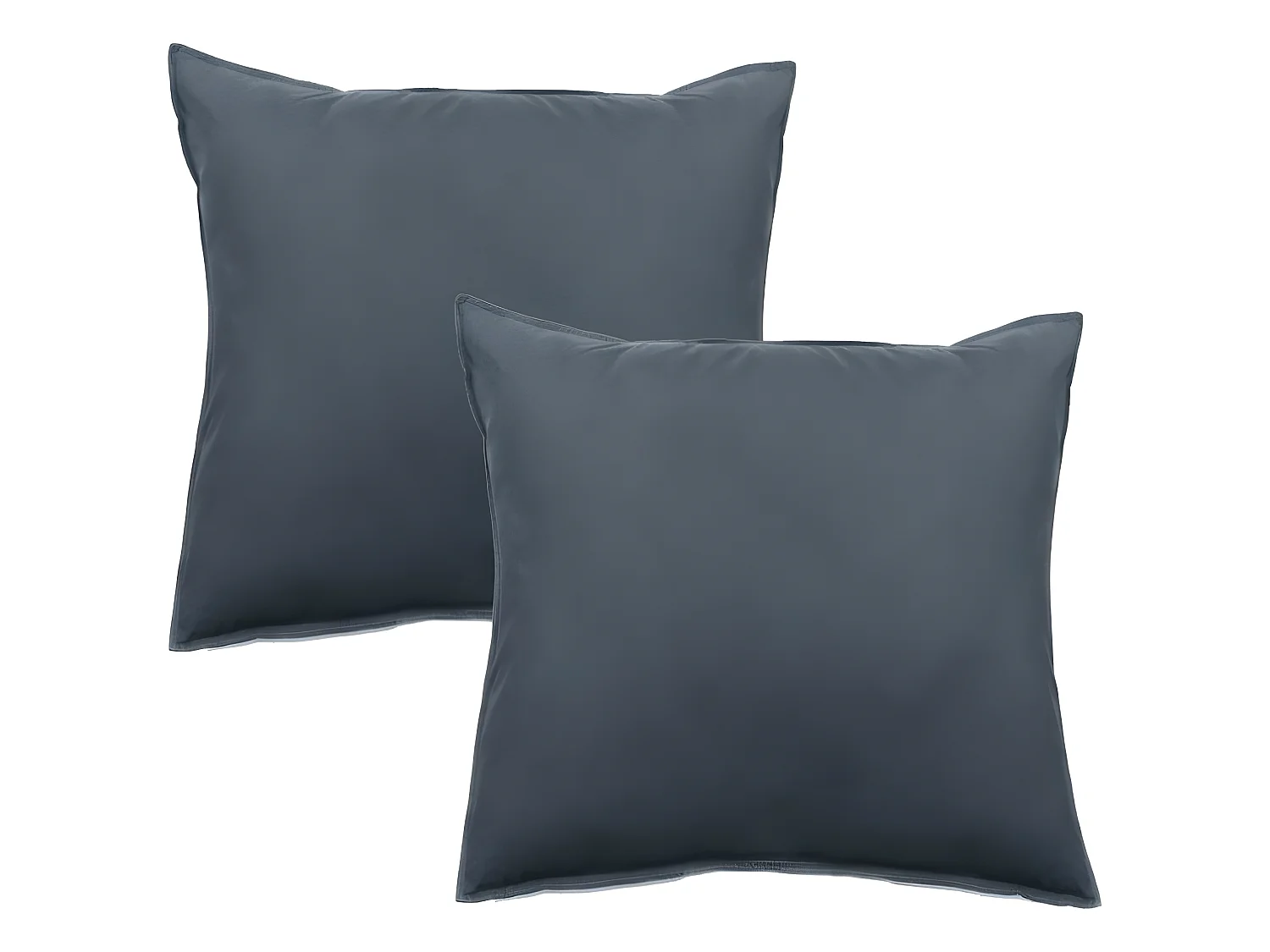 Lot de 2 taies d'oreiller Palace pur coton teint lavé 63 fils/cm² Vent du sud