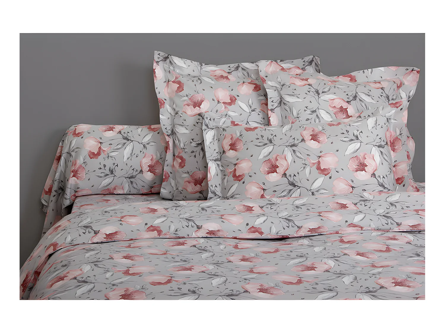 Taie de traversin 100% "Satin de coton Peigné" / 80 fils /cm²