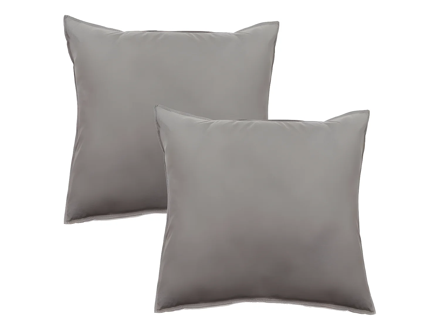 Lot de 2 taies d'oreiller Palace pur coton teint lavé 63 fils/cm² Vent du sud